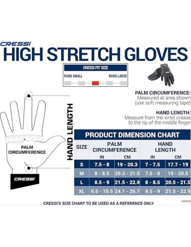 GUANTI HIGH STRETCH GLOVES 2,5mm
