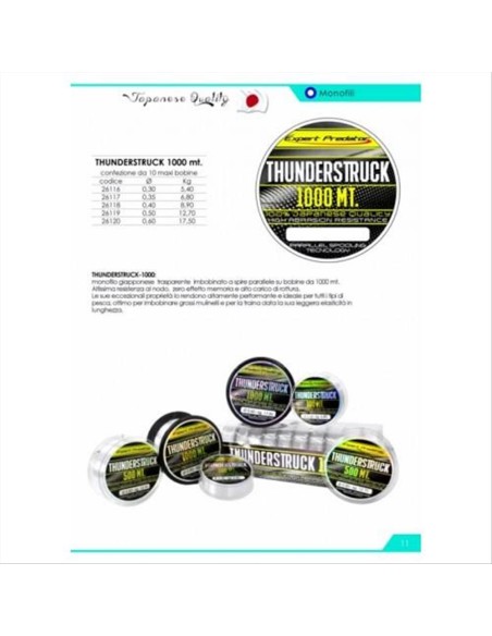 THUNDERSTRUCK 1000Mt. 0,35  - Vendita online | pescaesportdaemily.it