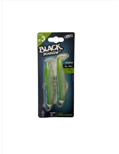 BLACK MINNOW 3 DOUBLE COMBO SEARCH 18G  - Vendita online | pescaesport