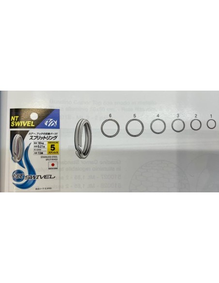 NT SPLIT RING 222  - Vendita online | pescaesportdaemily.it